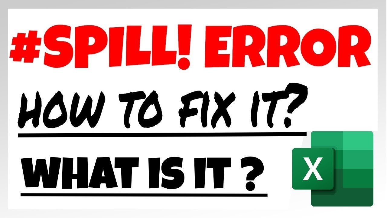 How to fix Spill range has merged cell error in Excel